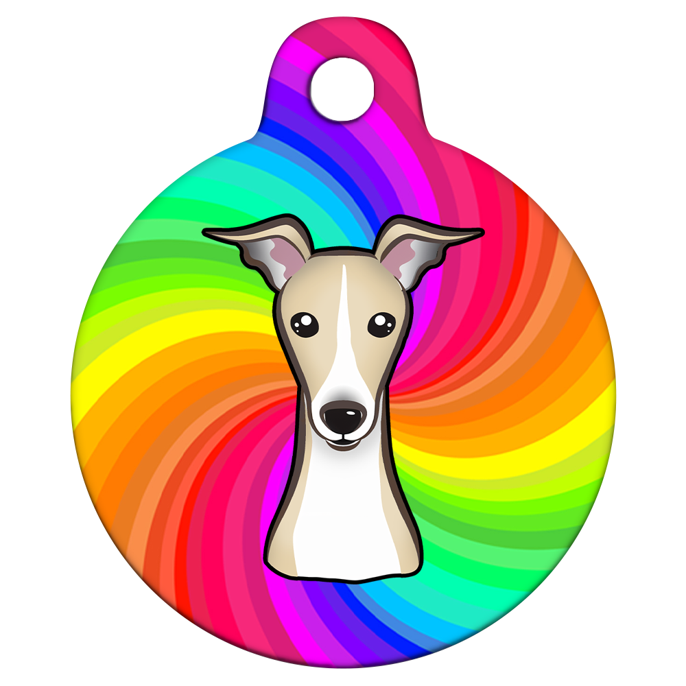 25mm Diameter Small Size - Whippet Dog