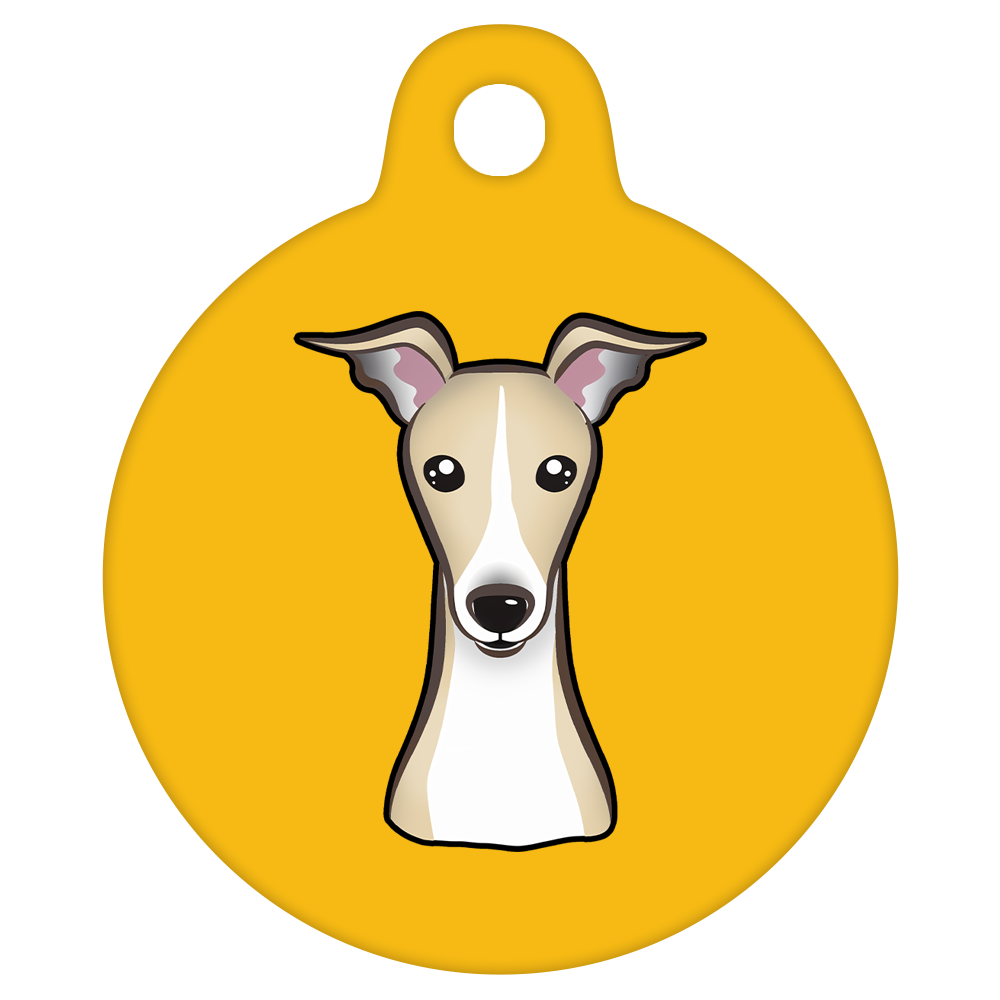 25mm Diameter Small Size - Whippet Dog