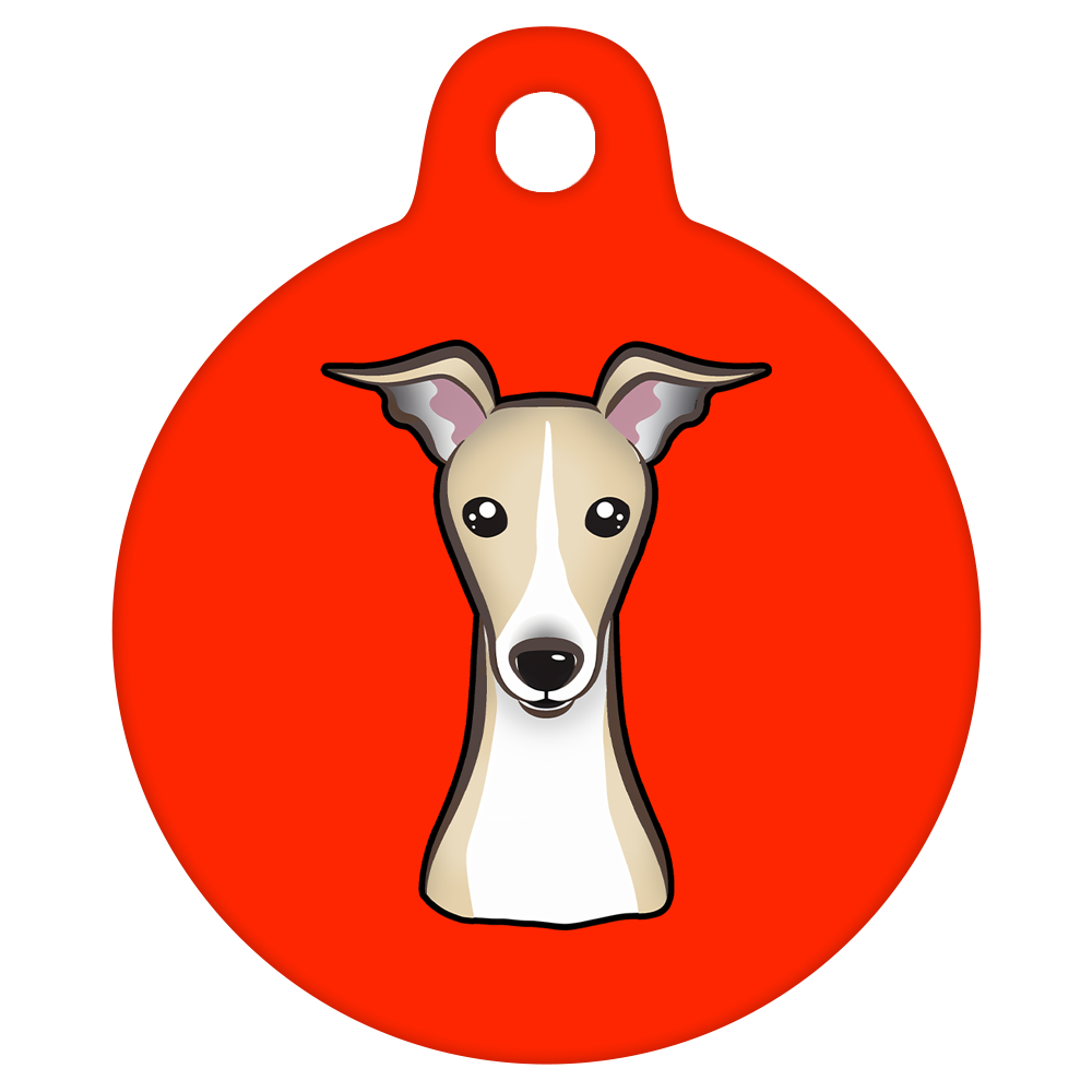 25mm Diameter Small Size - Whippet Dog