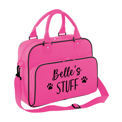 Hot Pink Custom Any Name STUFF Holdall Bag