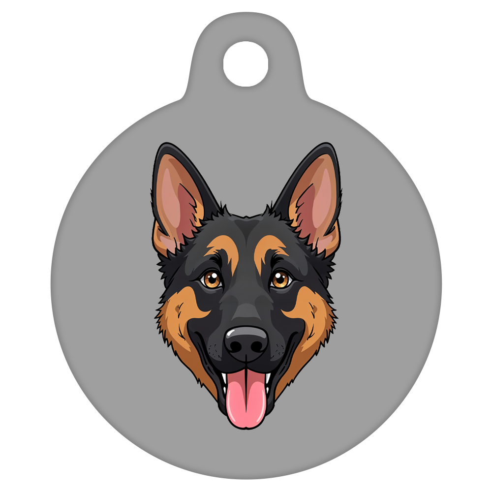 31mm Diameter Medium Size - German Shepherd Dog