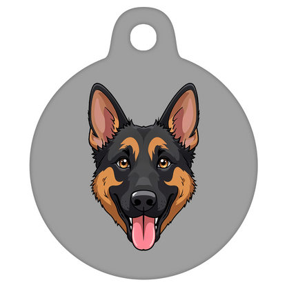 31mm Diameter Medium Size - German Shepherd Dog