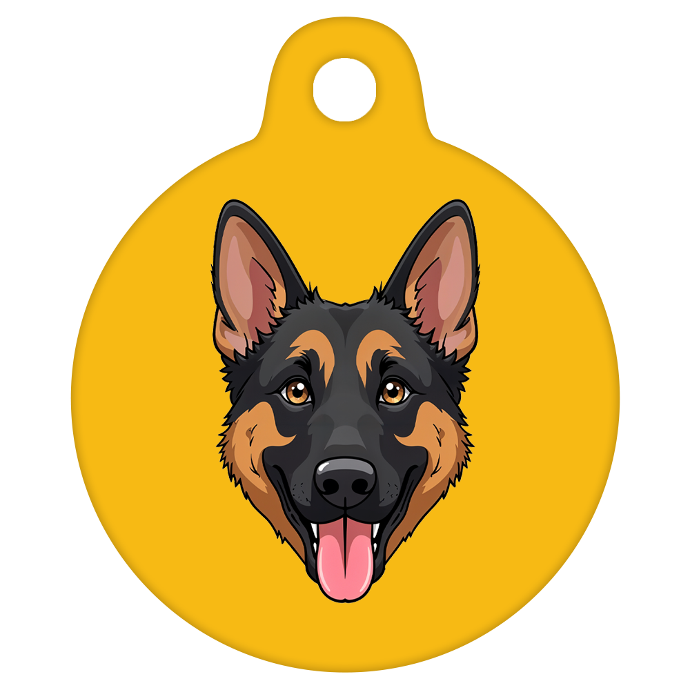 31mm Diameter Medium Size - German Shepherd Dog