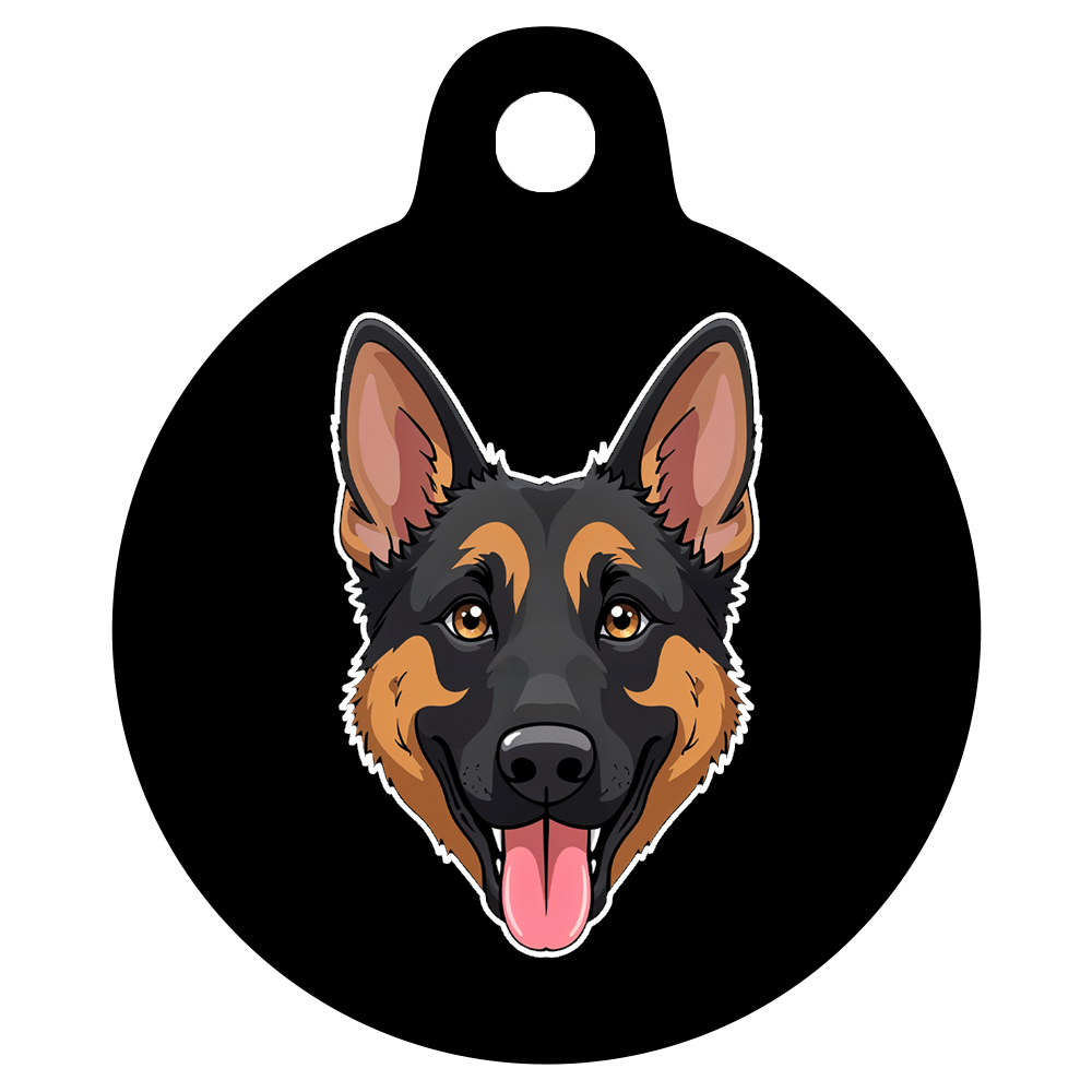 31mm Diameter Medium Size - German Shepherd Dog