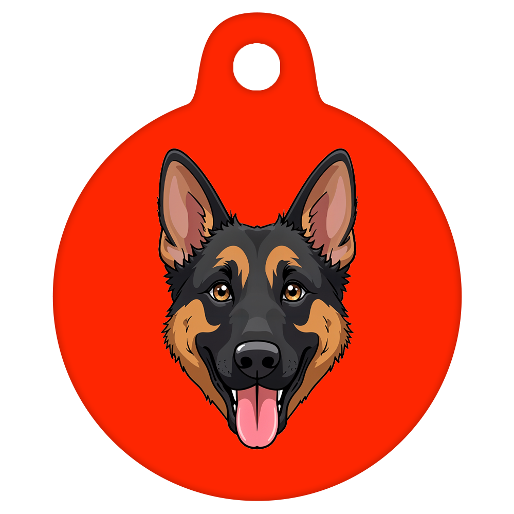 31mm Diameter Medium Size - German Shepherd Dog