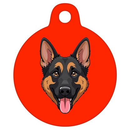 31mm Diameter Medium Size - German Shepherd Dog