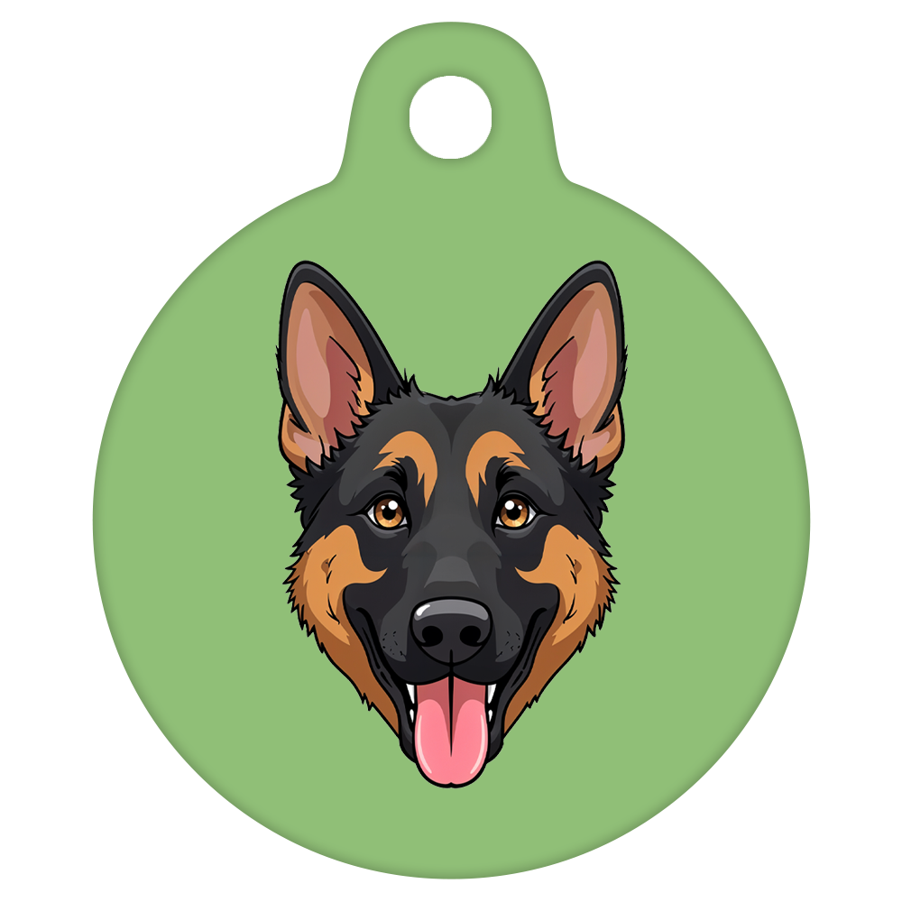 31mm Diameter Medium Size - German Shepherd Dog