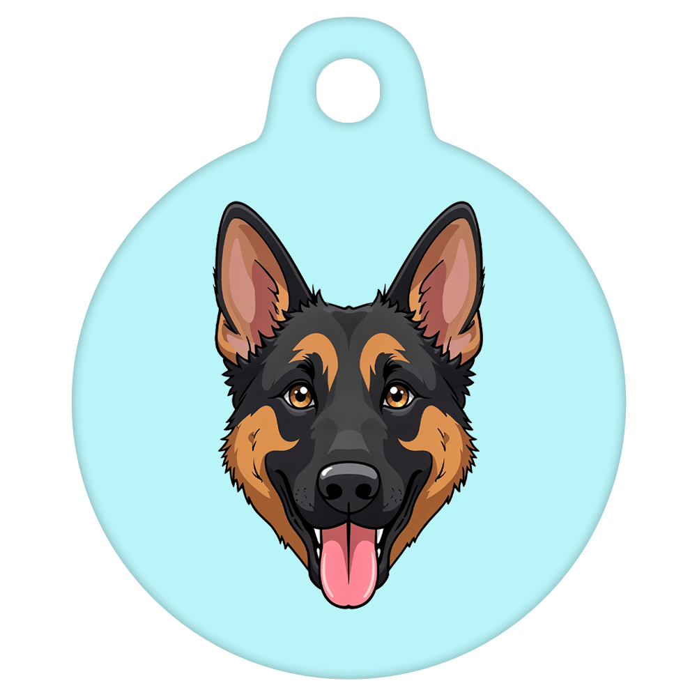 31mm Diameter Medium Size - German Shepherd Dog