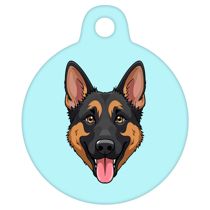 31mm Diameter Medium Size - German Shepherd Dog