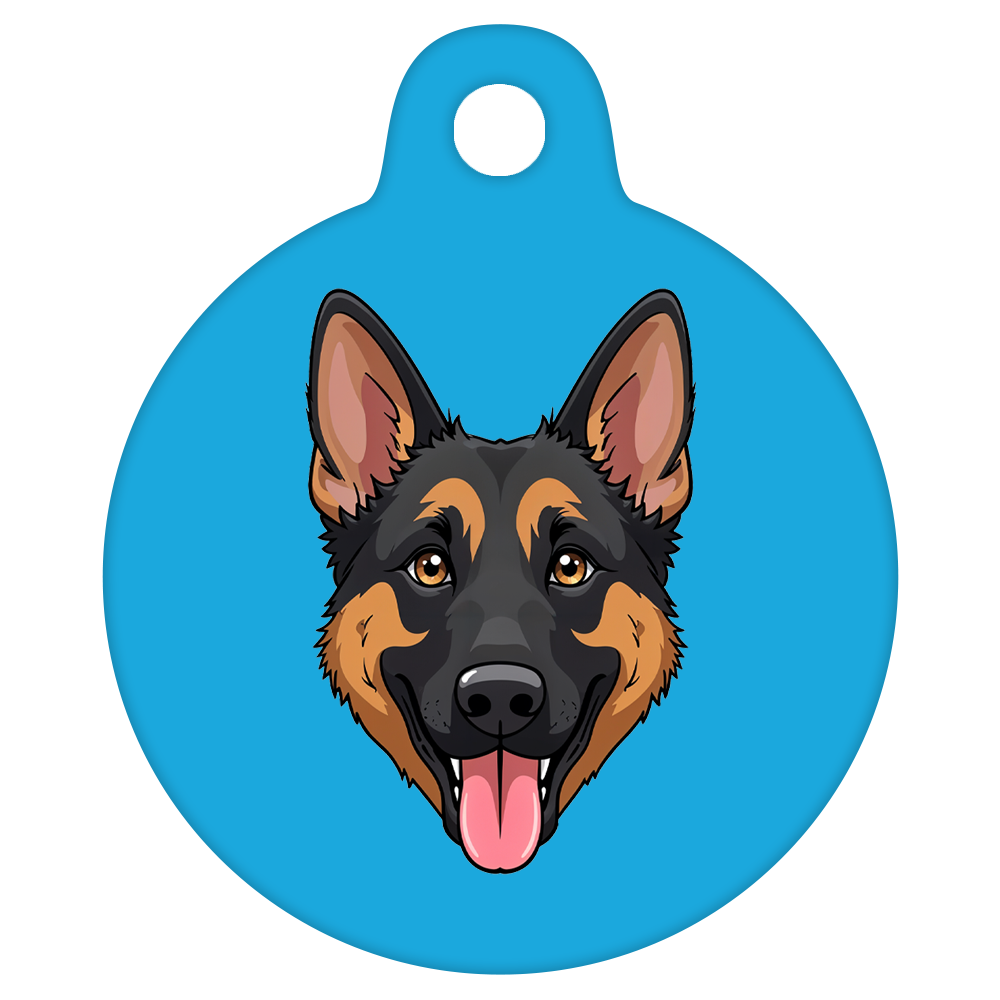 31mm Diameter Medium Size - German Shepherd Dog