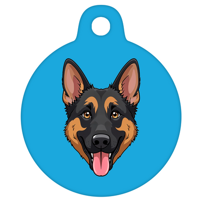 31mm Diameter Medium Size - German Shepherd Dog