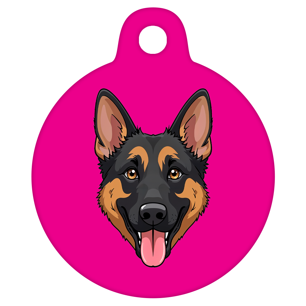 31mm Diameter Medium Size - German Shepherd Dog