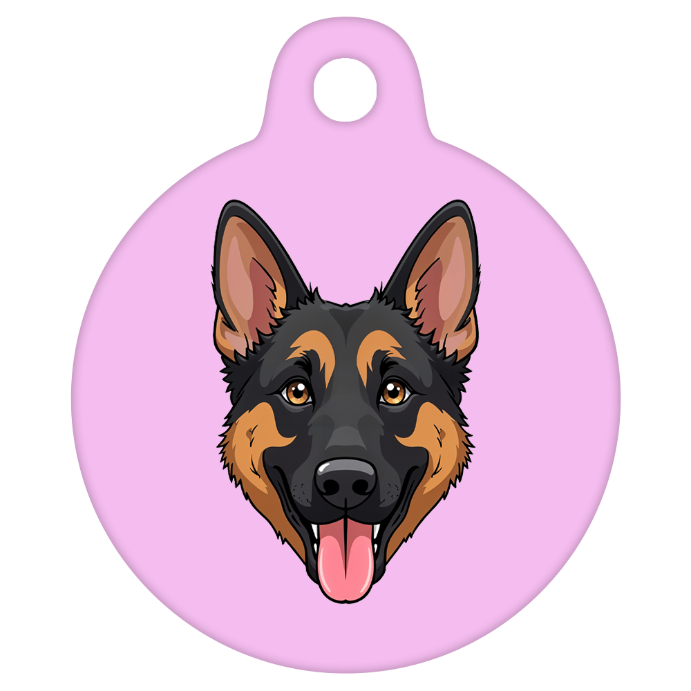 31mm Diameter Medium Size - German Shepherd Dog