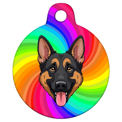 31mm Diameter Medium Size - German Shepherd Dog