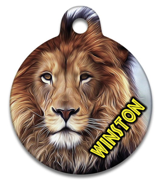 Lion Head- Pet ID Tag