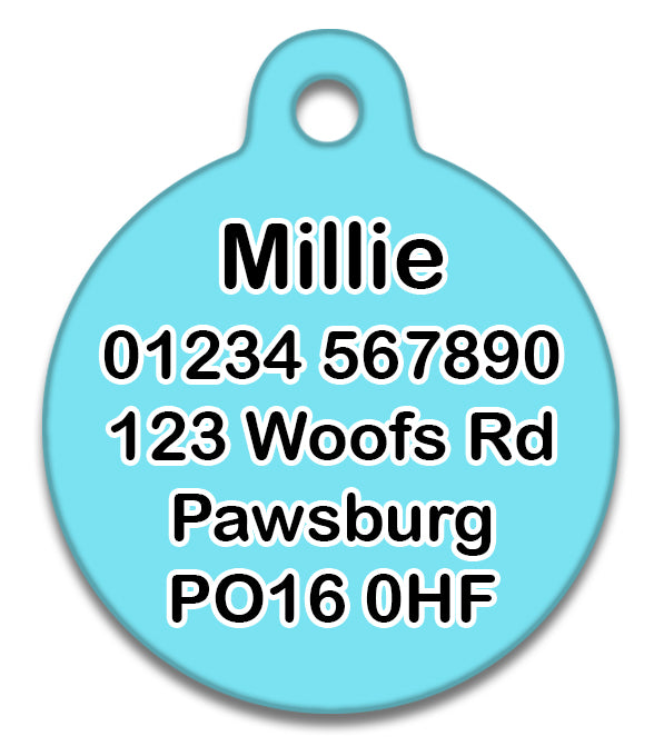 Lost As Fuck Blue - Pet ID Tag