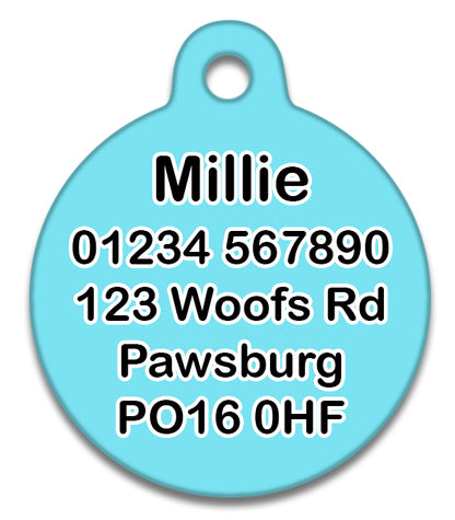 Lost As Fuck Blue - Pet ID Tag