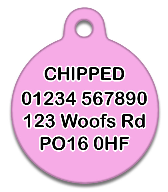 Lost As Fuck Pink - Pet ID Tag