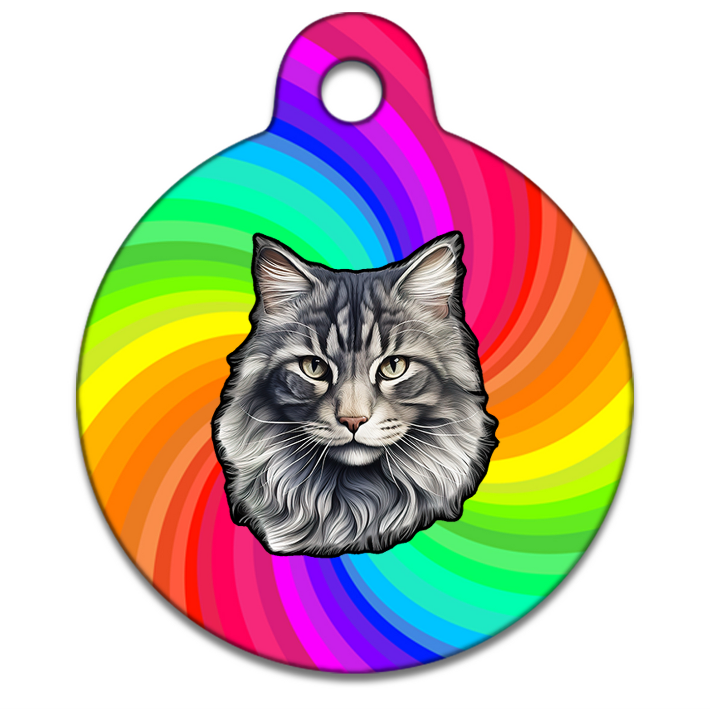 19mm Diameter Tiny Size - Norwegian Forest Cat