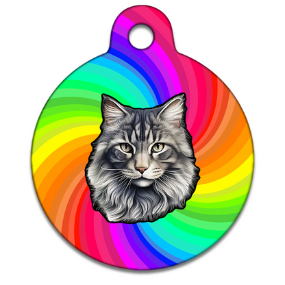 19mm Diameter Tiny Size - Norwegian Forest Cat