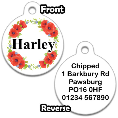 Poppy Ring - Pet ID Tag