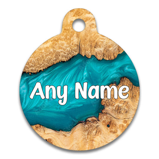 Resin Wood - Pet ID Tag