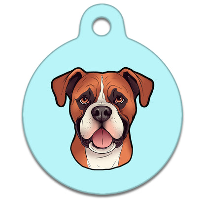 19mm Diameter Tiny Size - Boxer Dog