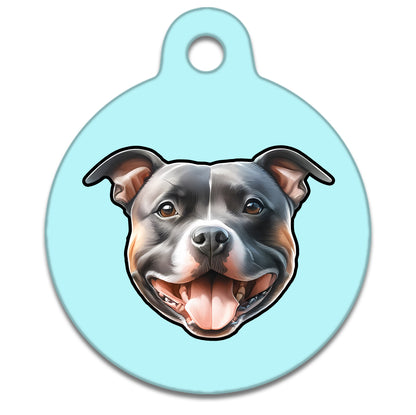 25mm Diameter Small Size - Staffie Dog