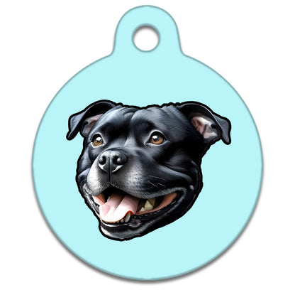 25mm Diameter Small Size - Staffie Dog