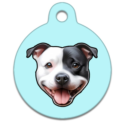 19mm Diameter Tiny Size - Staffie Dog