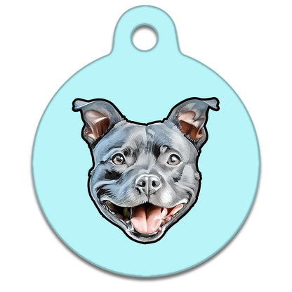25mm Diameter Small Size - Staffie Dog