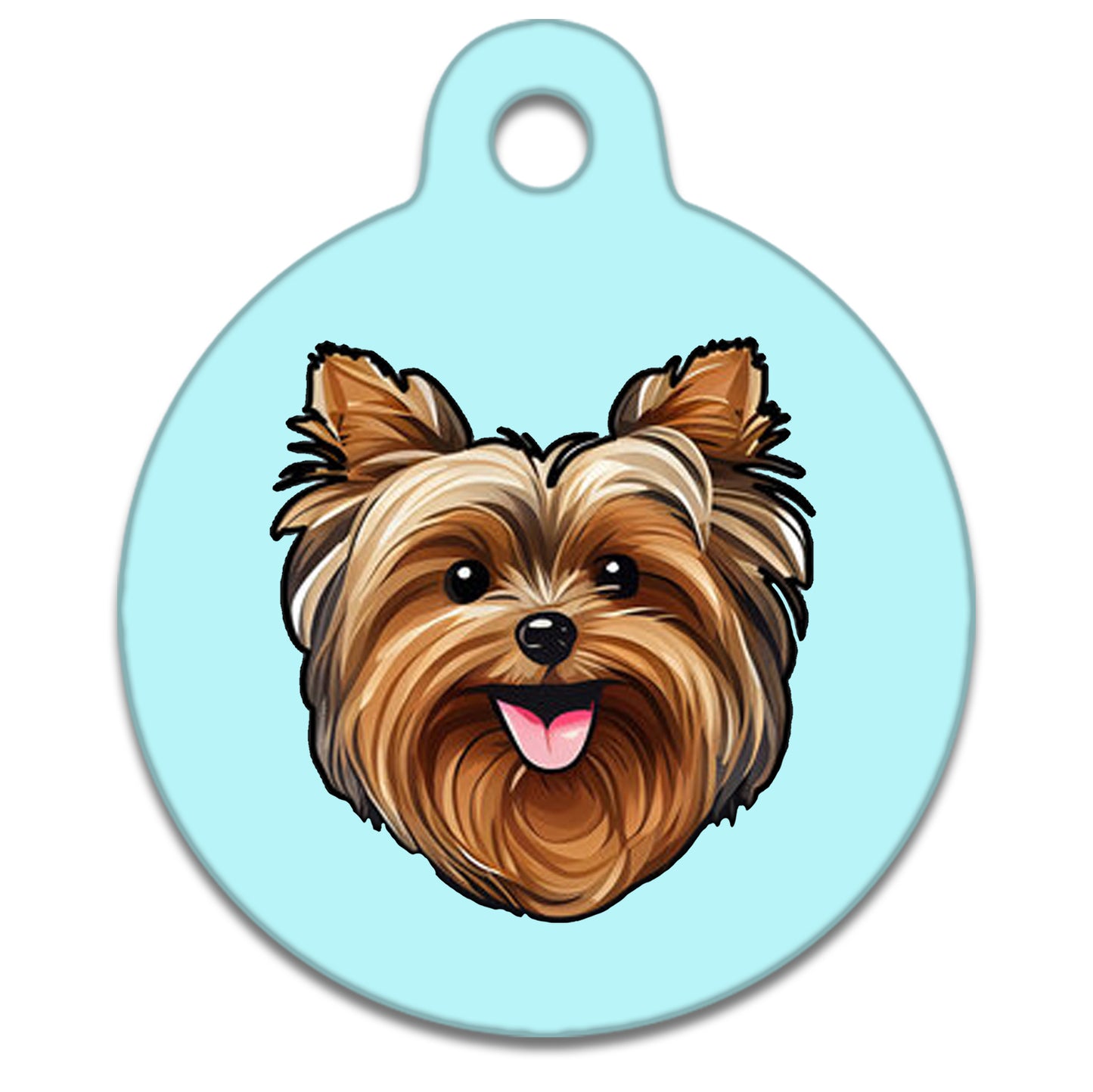 38mm Diameter Large Size - Yorkshire Terrier Dog