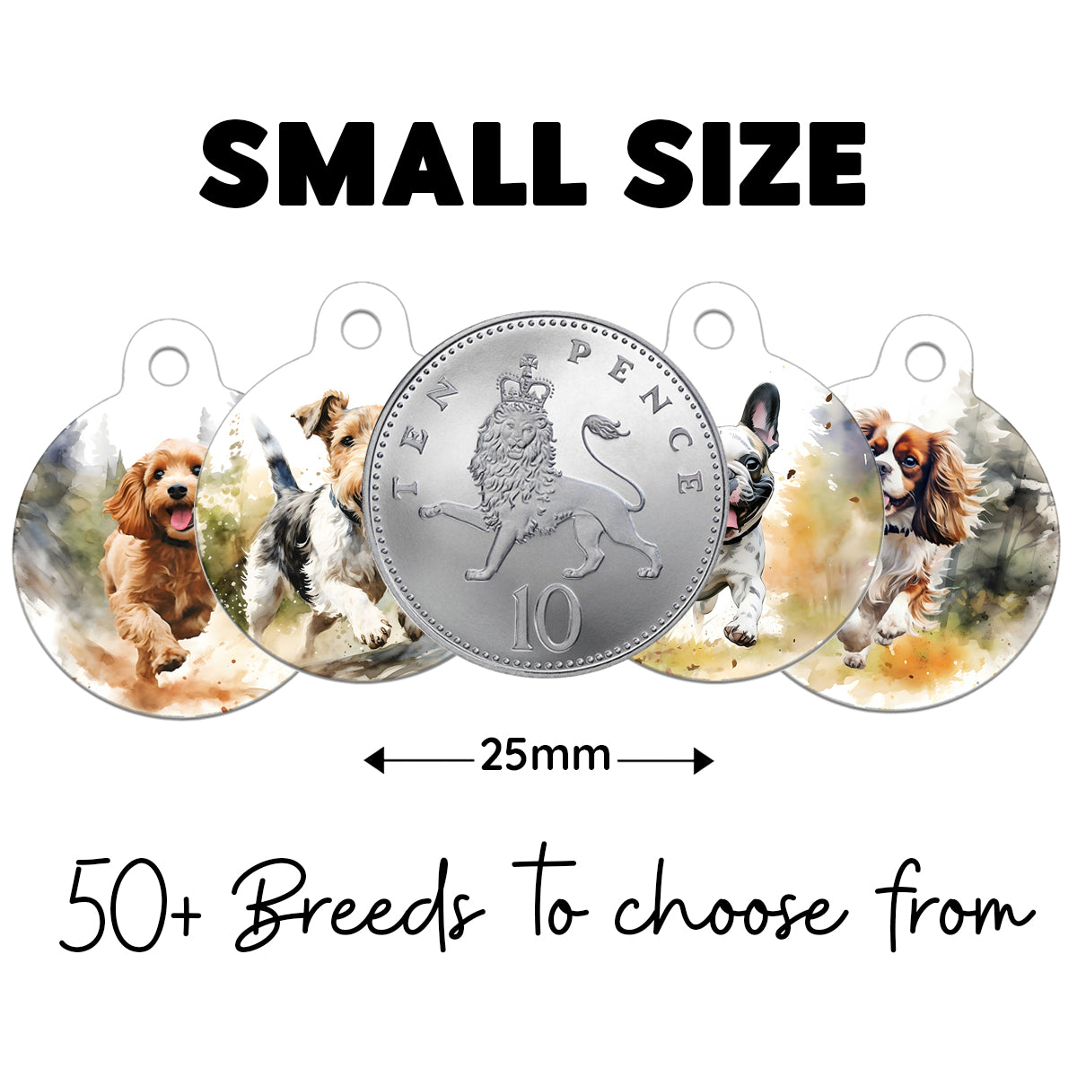 Woodland Running Dog Tag