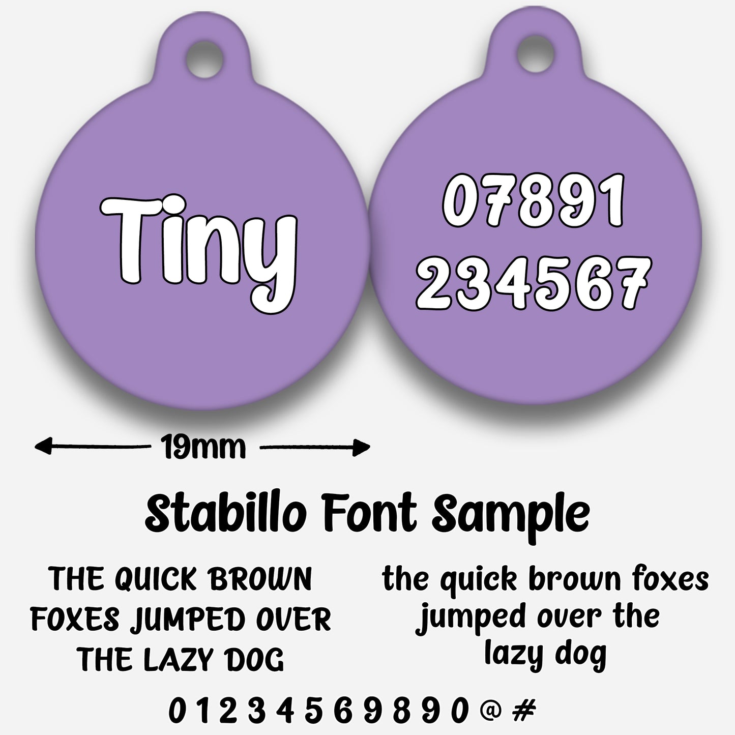 Lilac - Pet ID Tag