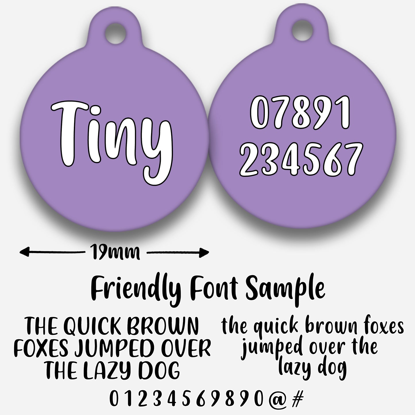 Lilac - Pet ID Tag