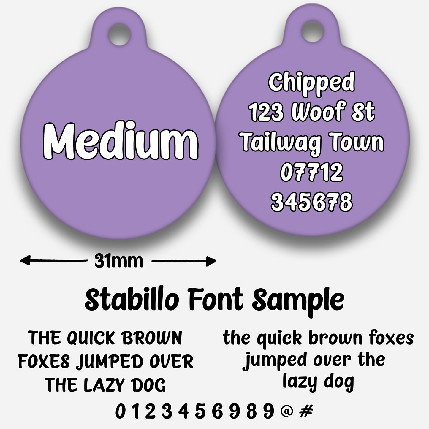 Lilac - Pet ID Tag
