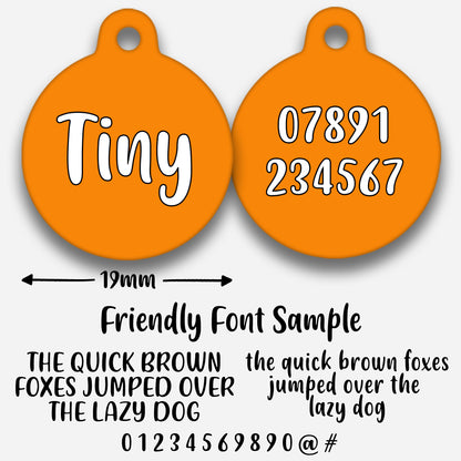 Orange - Pet ID Tag