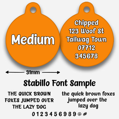Orange - Pet ID Tag