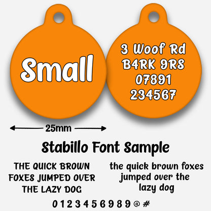 Orange - Pet ID Tag