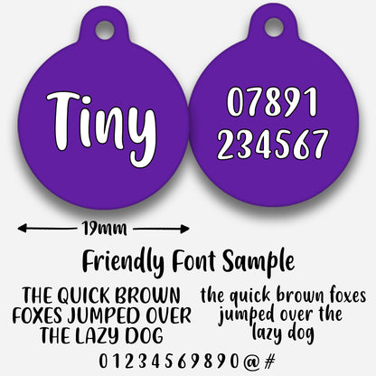 Purple - Pet ID Tag