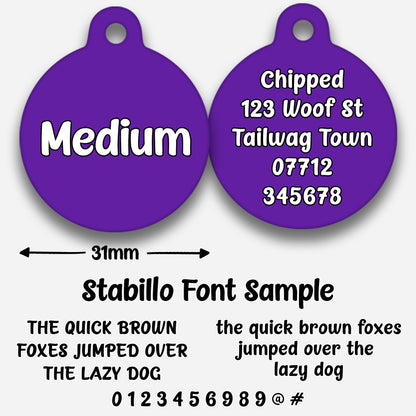 Purple - Pet ID Tag