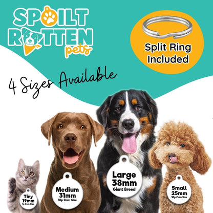 Slobberin Tie Colours - Pet ID Tag