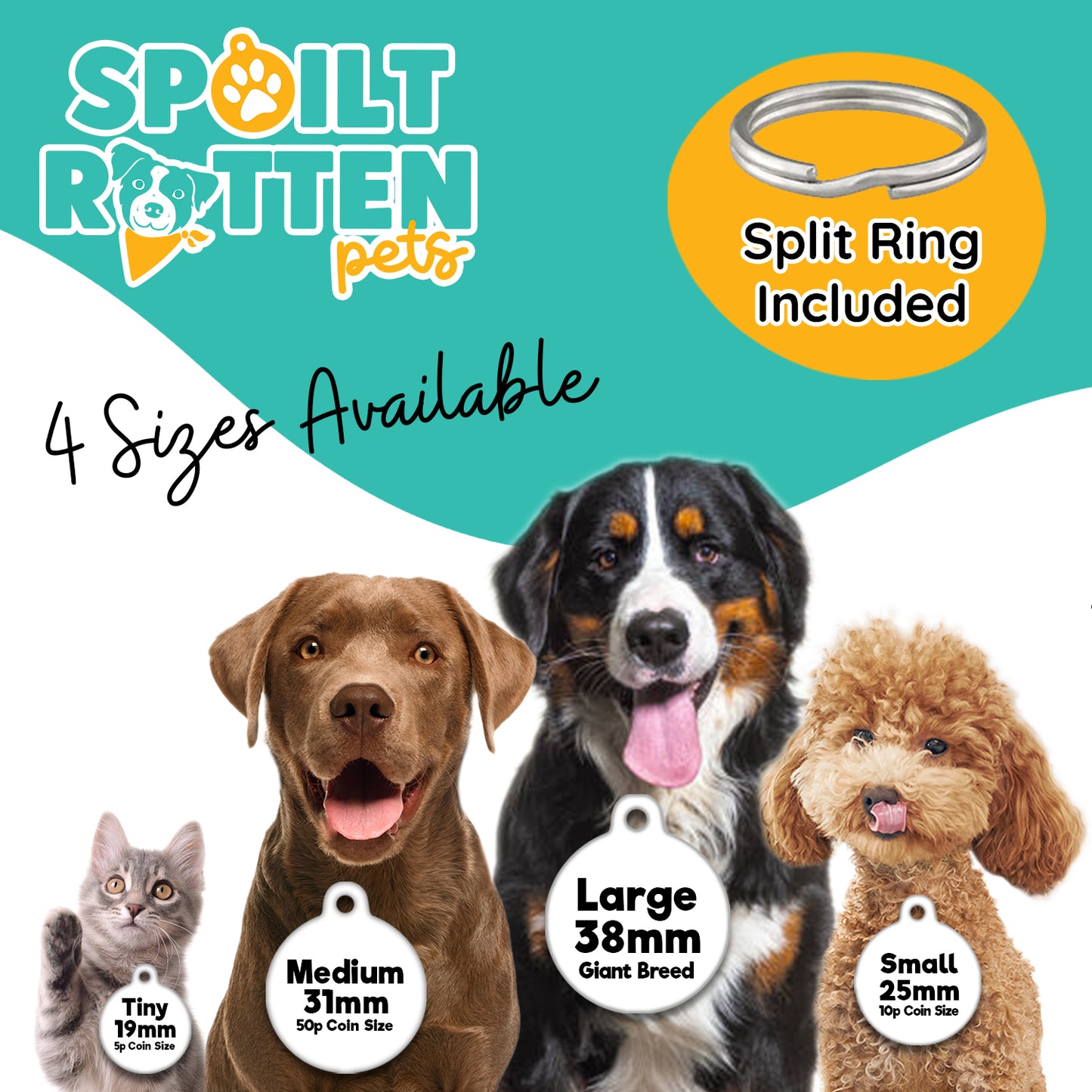 38mm Diameter Large Size - Cocker Spaniel Design