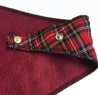 Tartan Army Red Plaid Dog Bandana