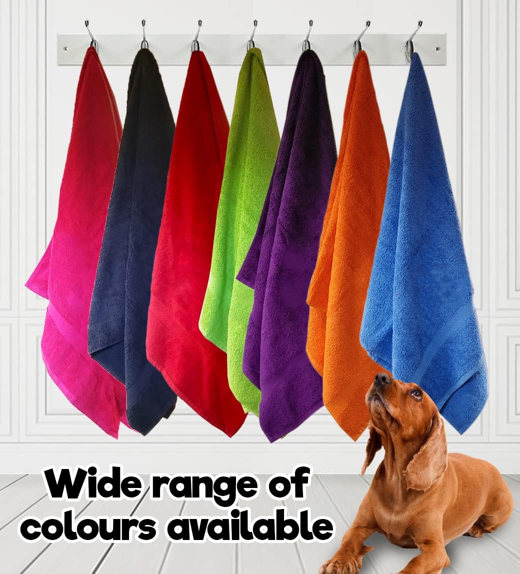 Red Pet Towel Personalised With Name or Wording