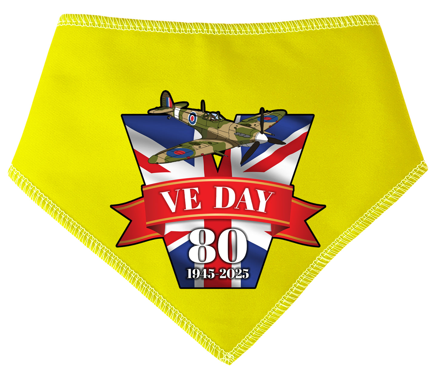VE Day Victory 80 Years Commemorative Dog Bandana