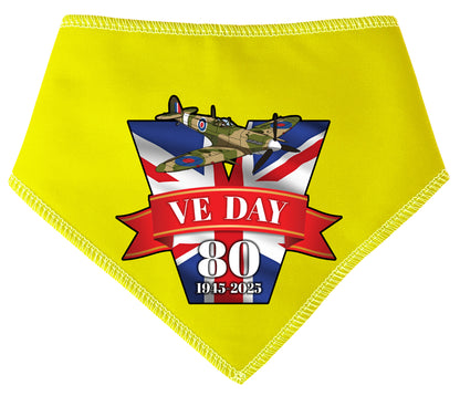 VE Day Victory 80 Years Commemorative Dog Bandana
