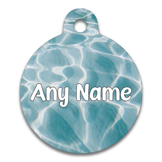 Cool Blue Water - Pet ID Tag