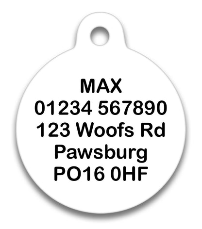 Be Kind I'm Deaf Red - Pet ID Tag