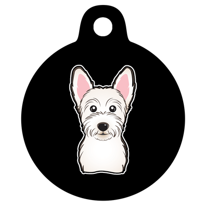 38mm Diameter Large Size - West Highland Terrier Dog